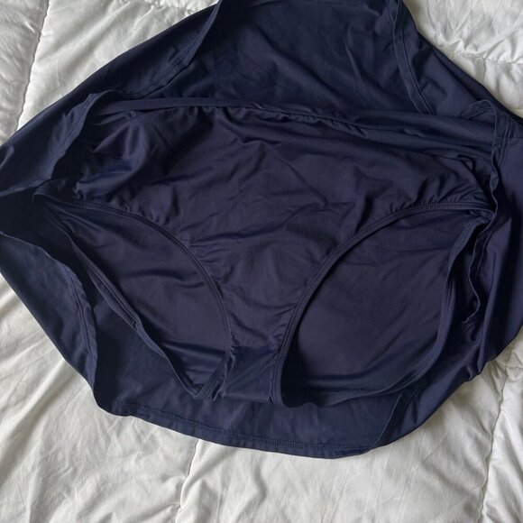 22W Anne Cole Navy Swim Skirt NWT Skort Plus Size - Picture 5 of 7